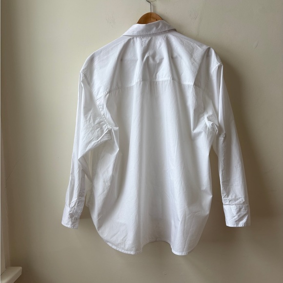 NWT Artiza Oversized Classic White Button-Up Shirt - Picture 4 of 12